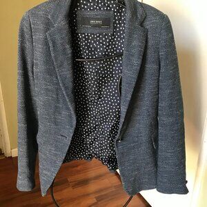 ZARA BASIC COLLECTION WOMEN JACKET SZ SMALL LINED ONE FRONT BUTTON